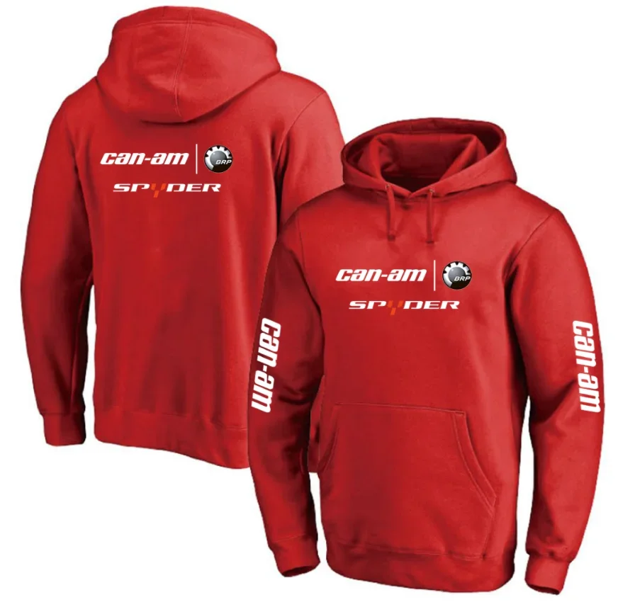 Hoodies unissex de algodão com logotipo Can-am, moletons de lã, blusas casuais, pulôver de carro, primavera e outono, 2023