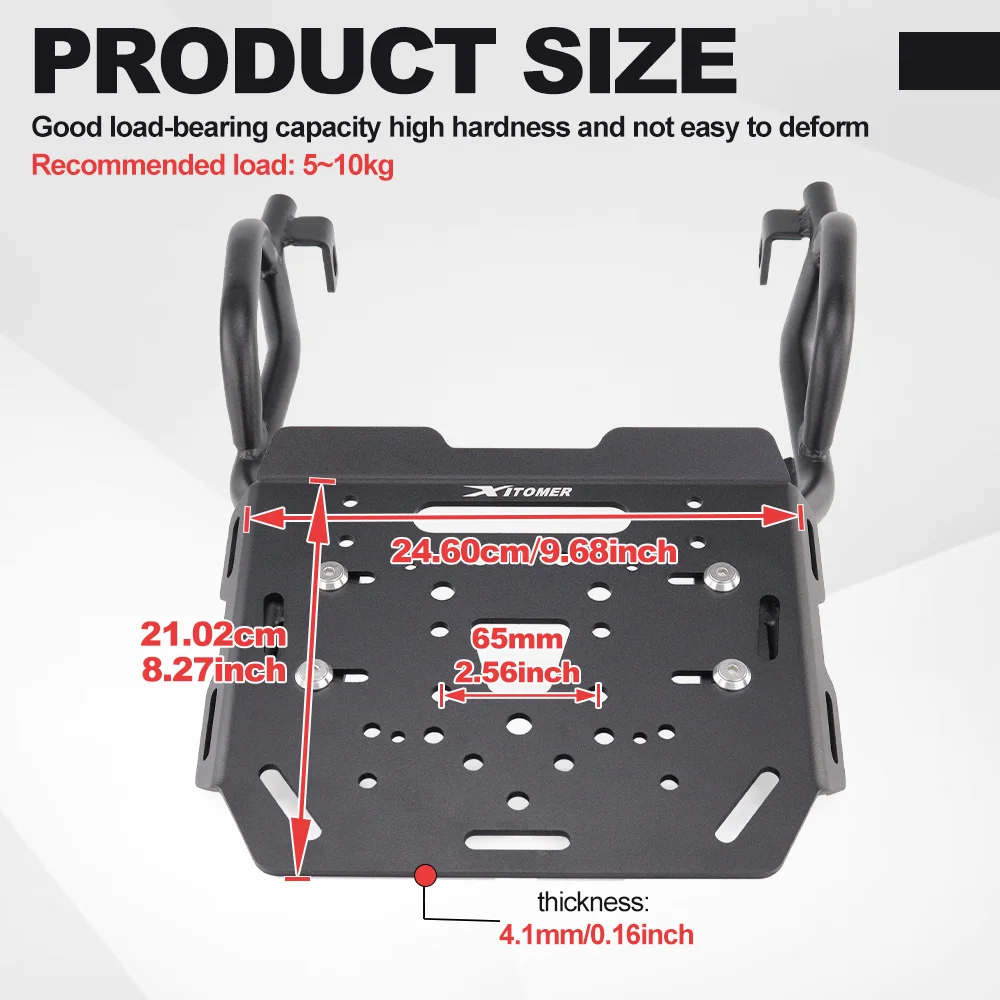 Motorcycle Rear Luggage Rack For Triumph Scrambler 1200 X 1200 XC 1200 XE 2019-2026 Carrier Case Top Box Shelf Holder Support
