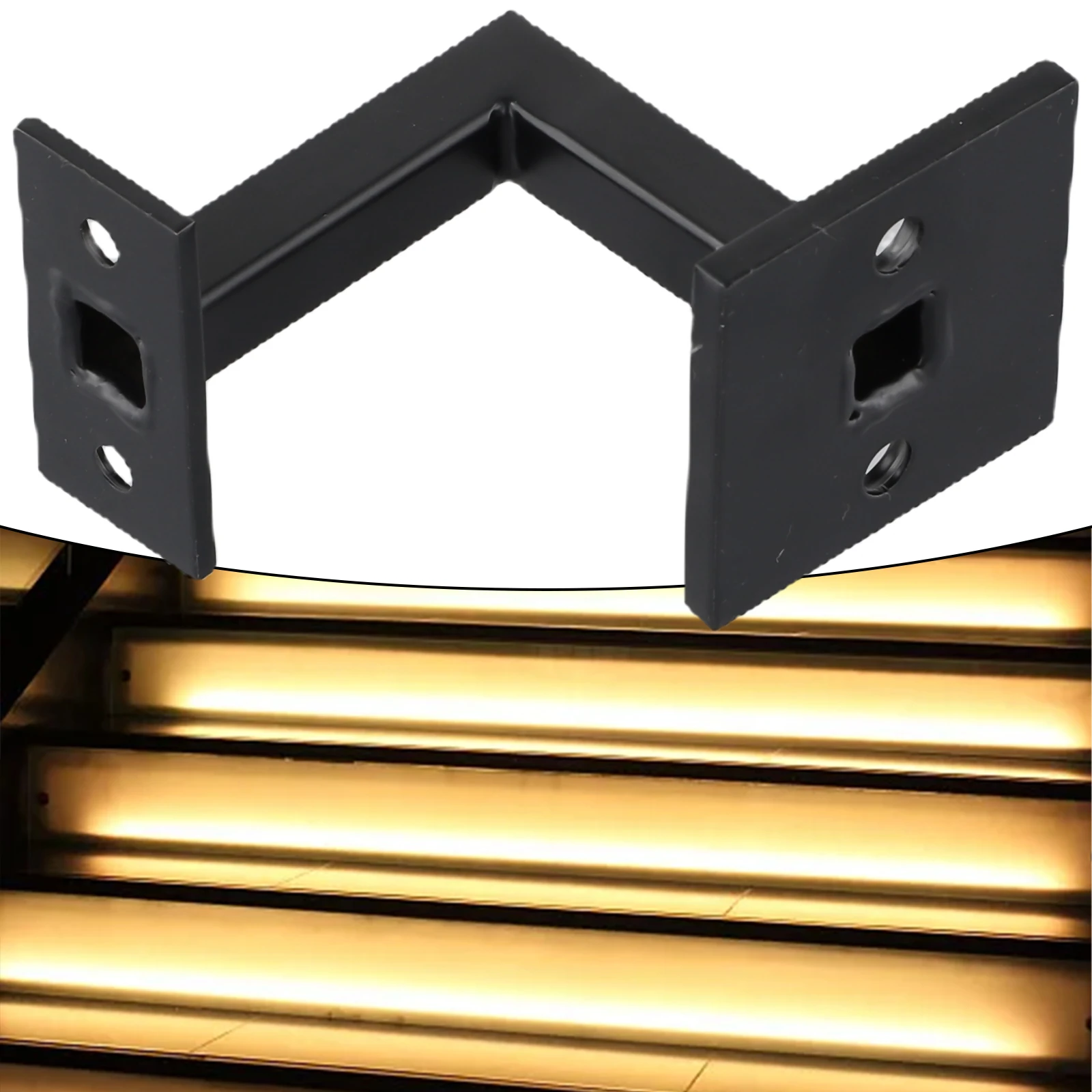 قوس درابزين بين قوسين 304 الفولاذ المقاوم للصدأ درابزين أسود طويل الأمد المتانة أبعاد مثالية السكك الحديدية الدرابزين لا شيء