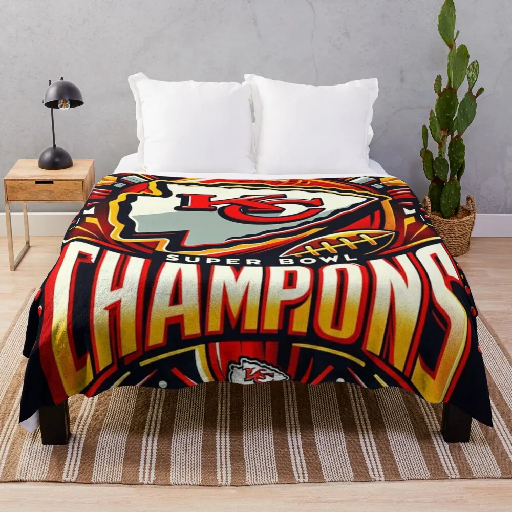 

Kansas City Champions Throw Blanket Sofa Throw Decorative Throw Sofa Blankets