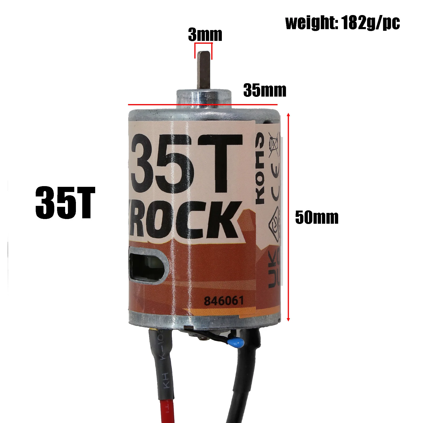 

35T Motor III COYOTE Universal Climbing Vehicle for AXIAL 1/10 SCX10