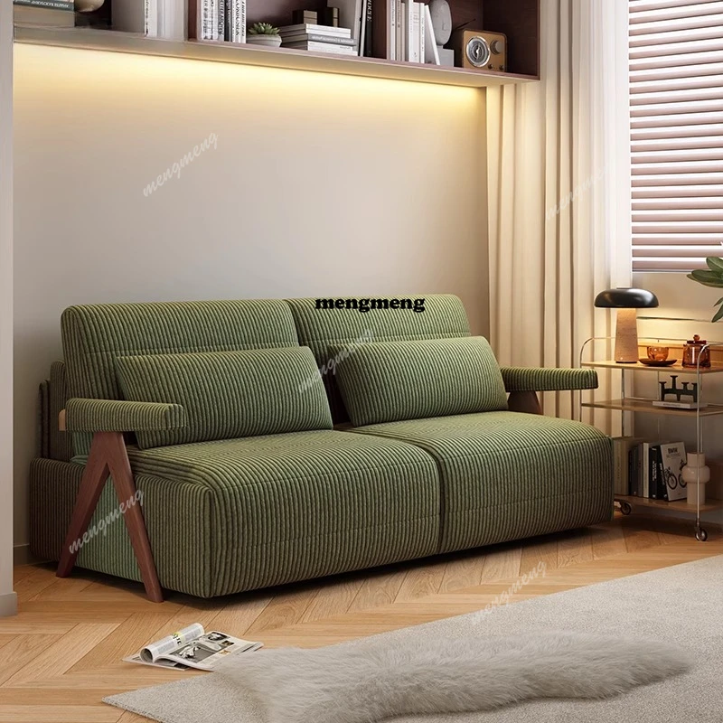 

High-end flipped Nordic small apartment with mattress, living room sofa bed folding integrated dual-use single double
