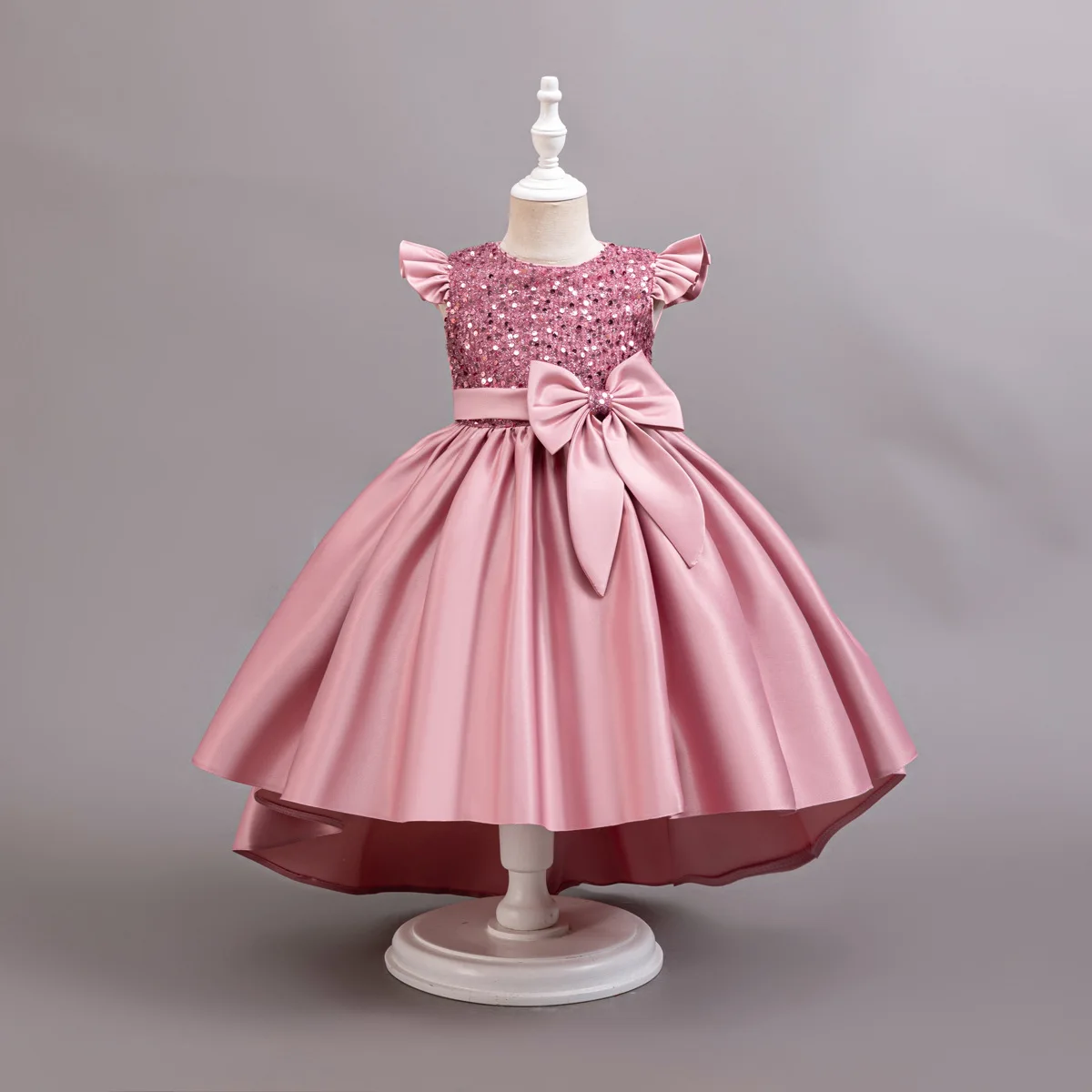 Performance Formal Girls' Party Dress Kid Clothes Sequined Gowns Girl Active Dresses Girls Child Clothes Black 3 to 10T