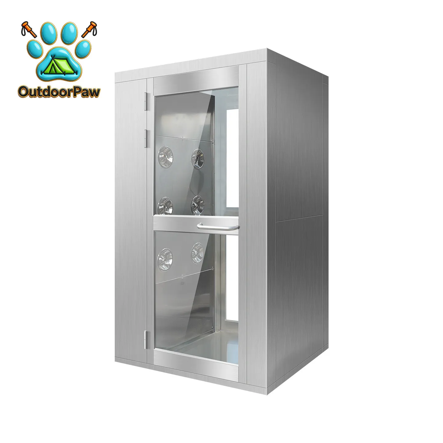 Stainless steel air shower room factory cargo shower machine single single blow three double blow air shower room