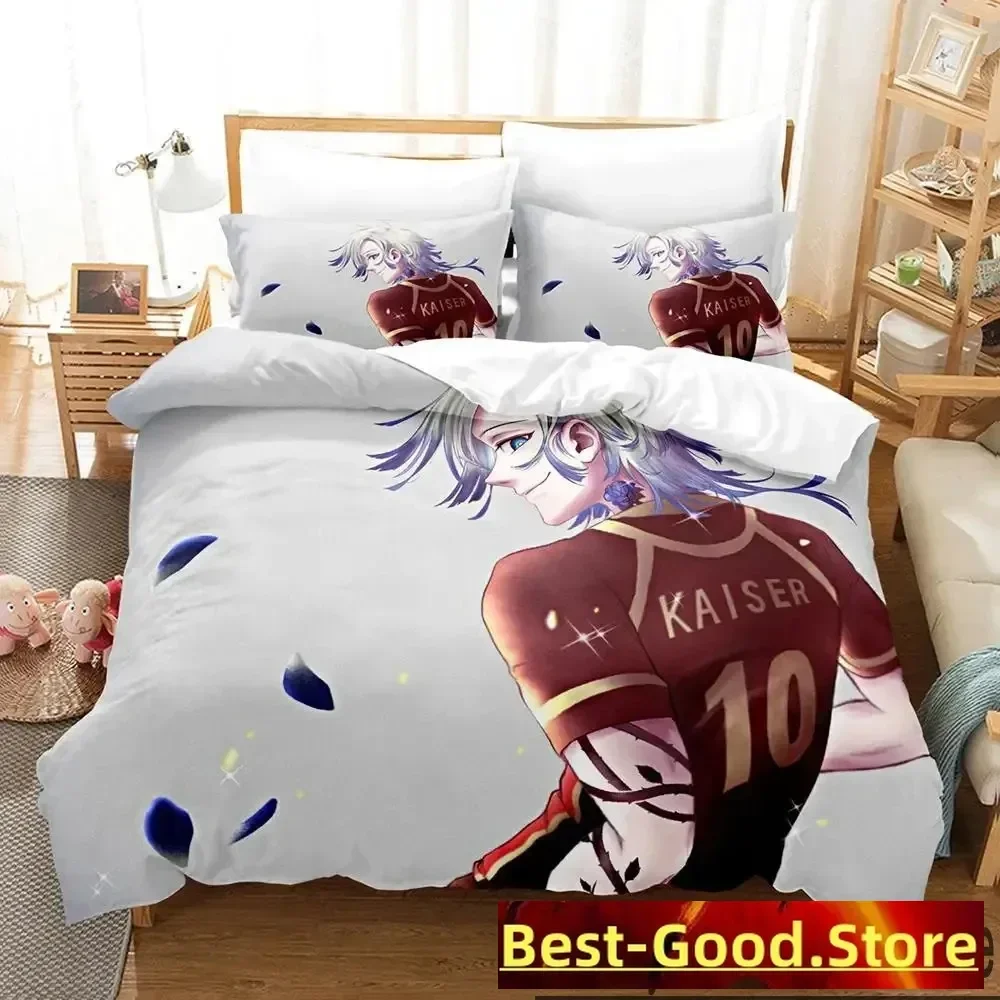 3D Print Anime Blue Lock Bedding Set Boys Girls Twin Queen King Size Duvet Cover Pillowcase Bed boys Adult Home Textileextile