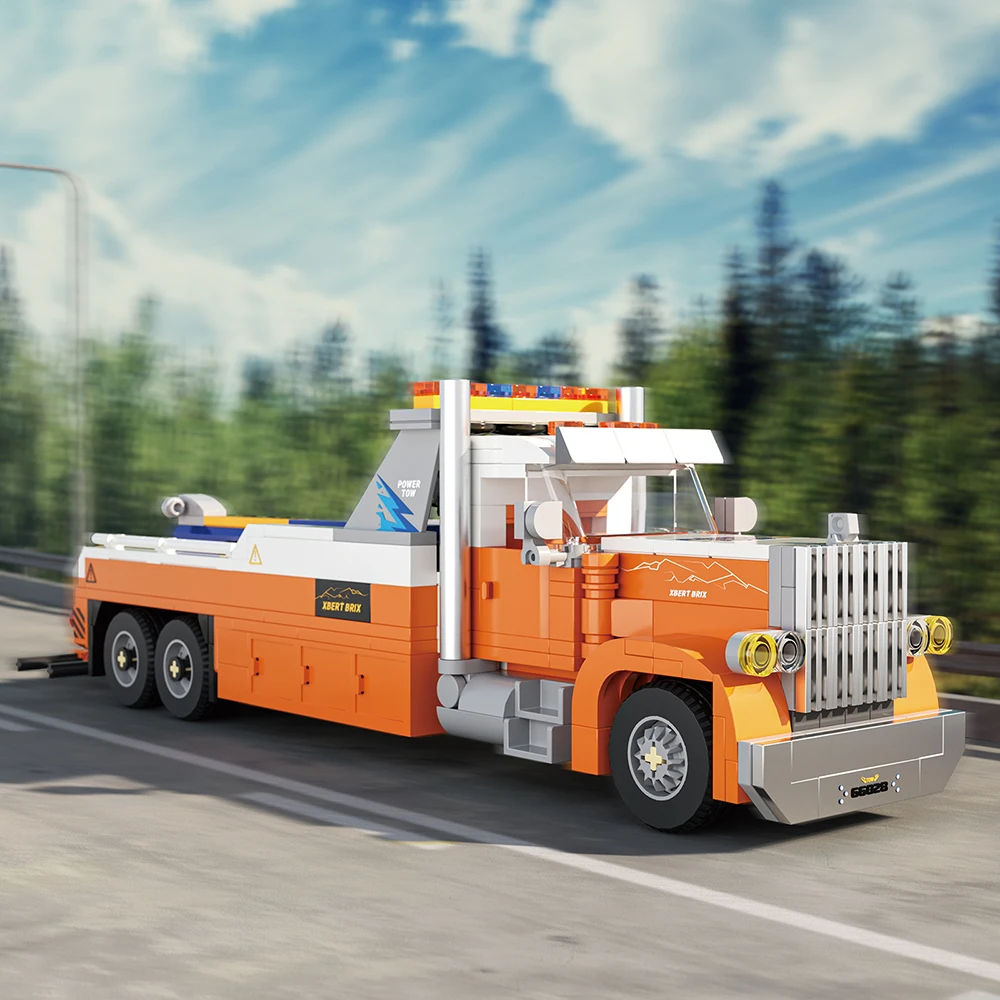 

KNEW BUILT Car Truck Crane Hoist Building Block Toys-Boys' Favorite Vehicle Model for Educational Assembly,Perfect Holiday Gifts