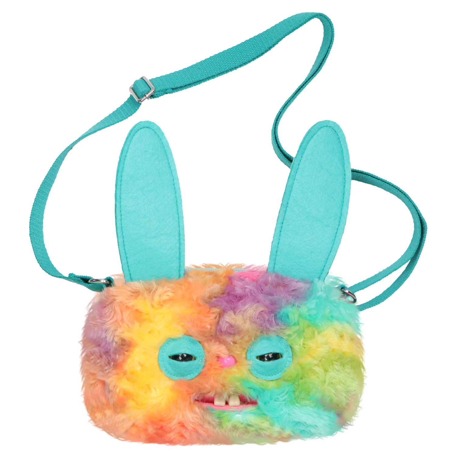 Original Fuggler Hässliche Zähne Monster Plüschtiere Schultertasche Fuggler Weitaugiger Seltsamer McStinkles Katze Plüsch Umhängetasche Geschenke