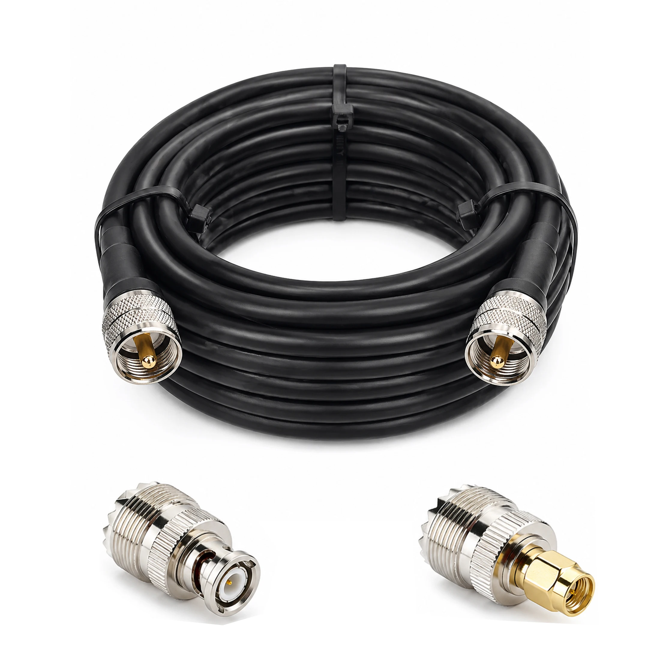 32ft PL259 Coaxial Cable UHF Male to UHF Male for Antenna CB Radio Ham Radio Diamond Antenna Scanner Discone 50-5