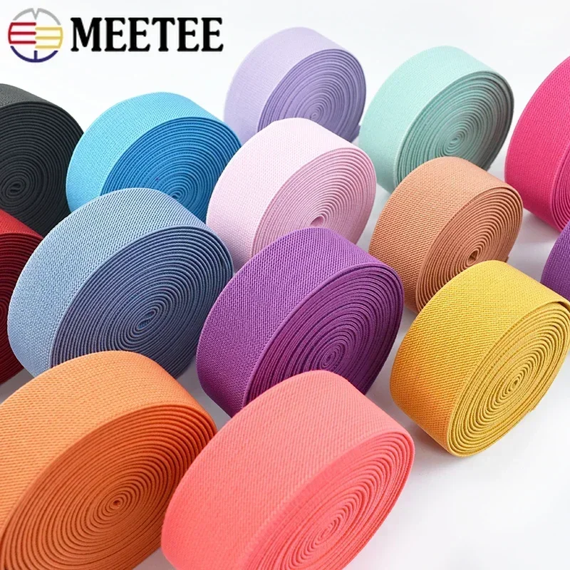 2-10Meters 38mm Elastic Band Pants Waist Rubber Bands Garment Belt Underwear Stretch Webbing Tape DIY Sewing Accessories