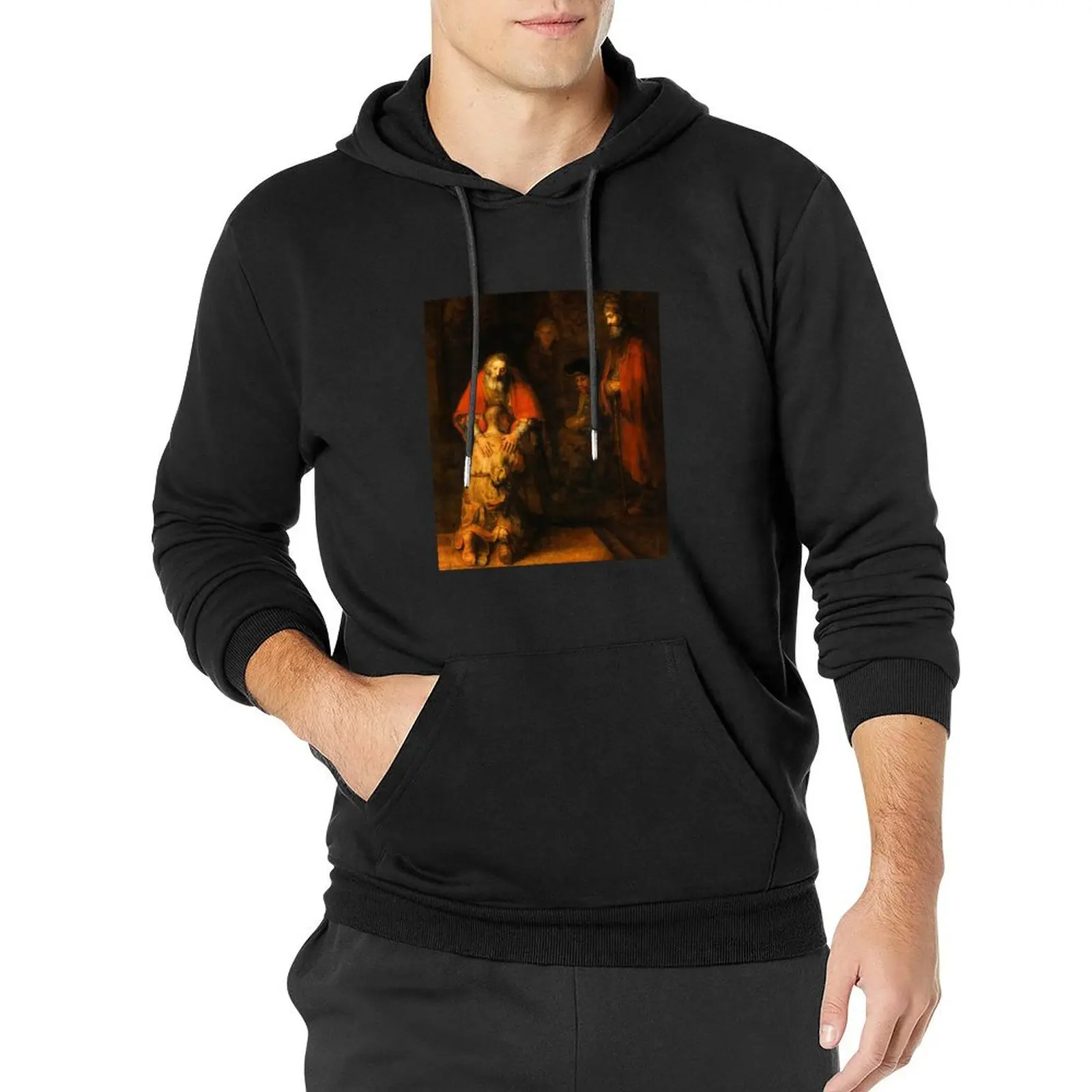 

Rembrandt Harmenszoon van Rijn, The Return of the Prodigal Son, c. 1669 Pullover Hoodie men clothes new in hoodies & sweat-shirt