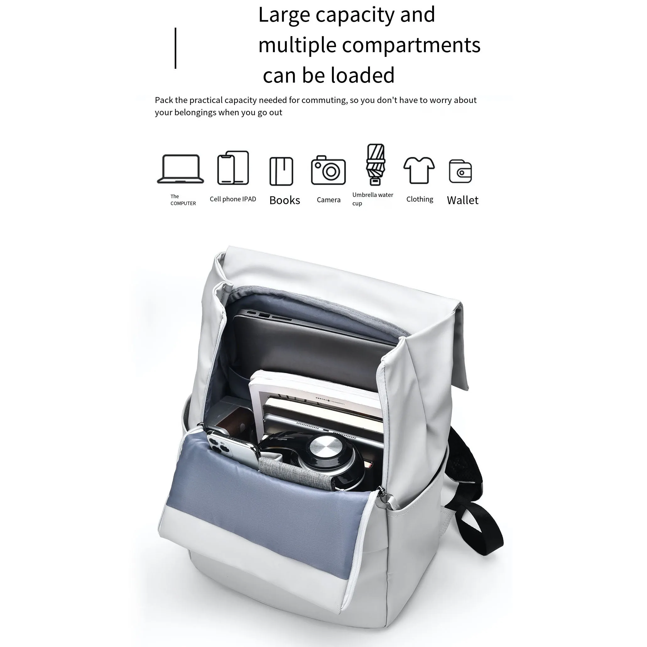 New Casual Backpacks, Fashionable Backpacks, High-End Business Computer Bags, Large-Capacity Student School Bags, Waterproof Travel Bags