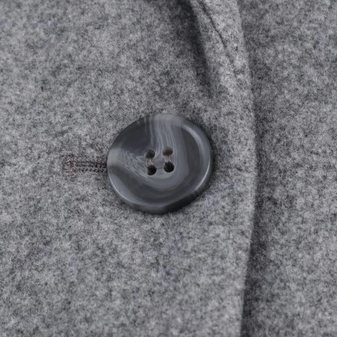 معطف نسائي جديد من KASLEAD ناعم بزر واحد من ألياف البوليستر عالي الجودة طويل Sve ملابس خارجية للخريف #3