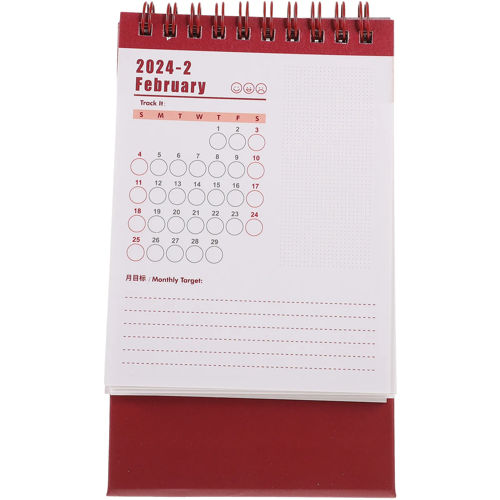 

Portable Month Calendar Decor 2024 Delicate Mini Design Suitable for Teachers Students Office Workers Home Supplies