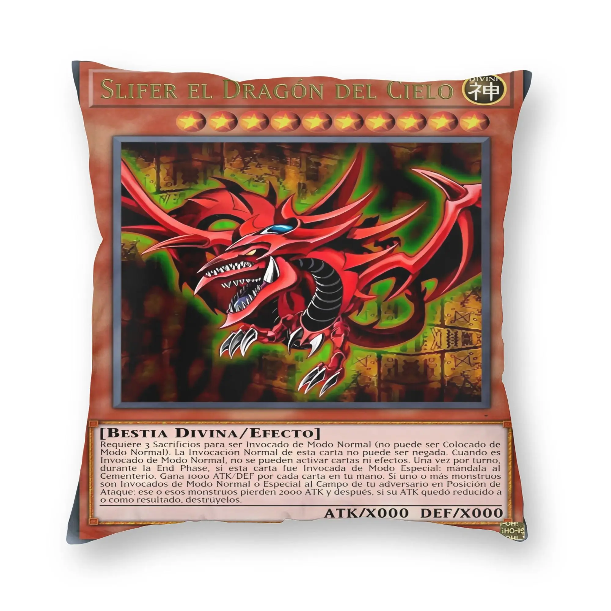 Anime Yu Gi Oh Card  Pillowcase Double-sided Printing Fabric Cushion Cover Decorations Throw Pillow Case Cover Home Square 40X40