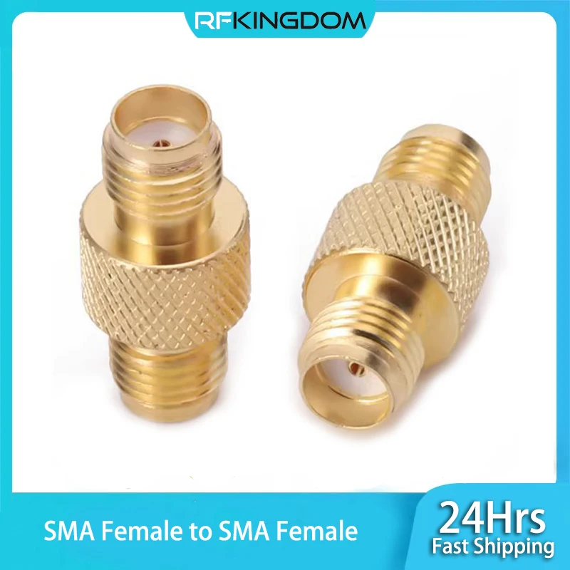 1PC SMA Connector SMA Female to SMA Female RF Coaxial Adapter Copper Straight High frequency