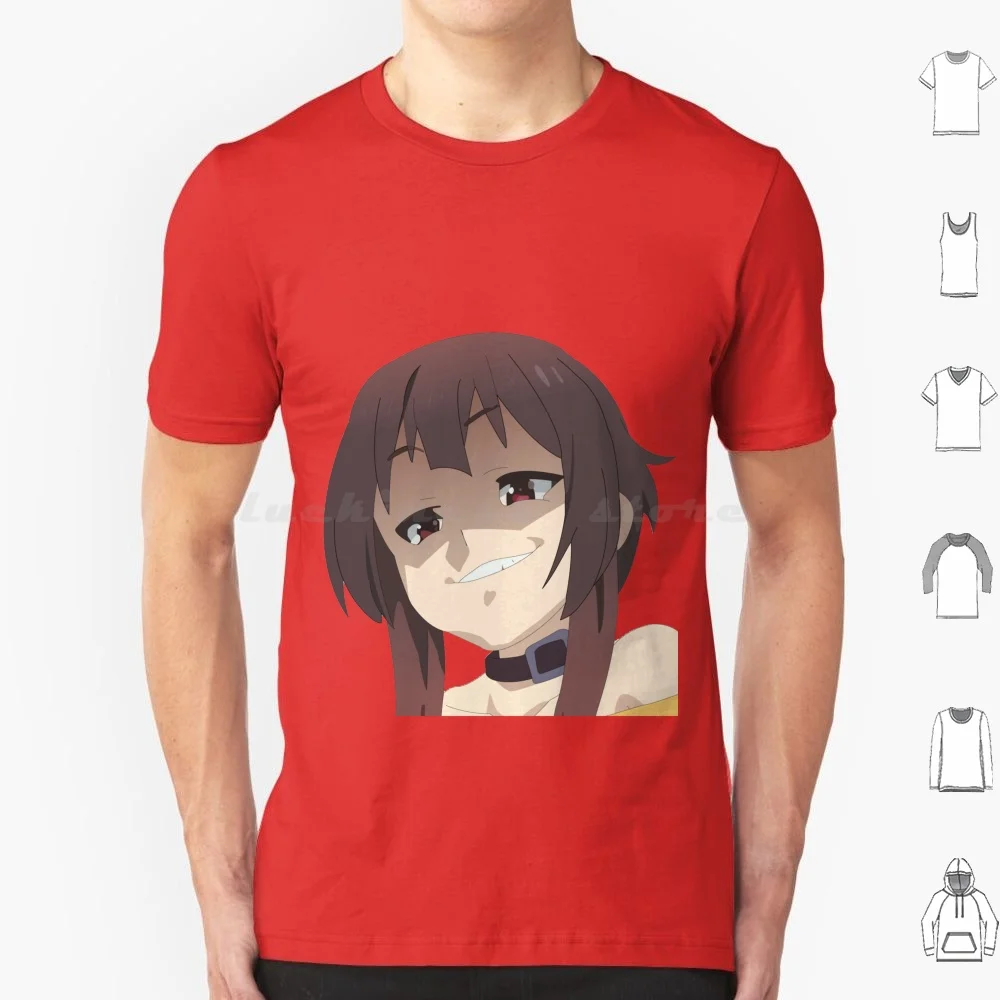 Megumin Smirk T Shirt Men Women Kids 6Xl Megumin Konosuba Smirk Anime Manga Weeb Explosion Magical Girl Fantasy