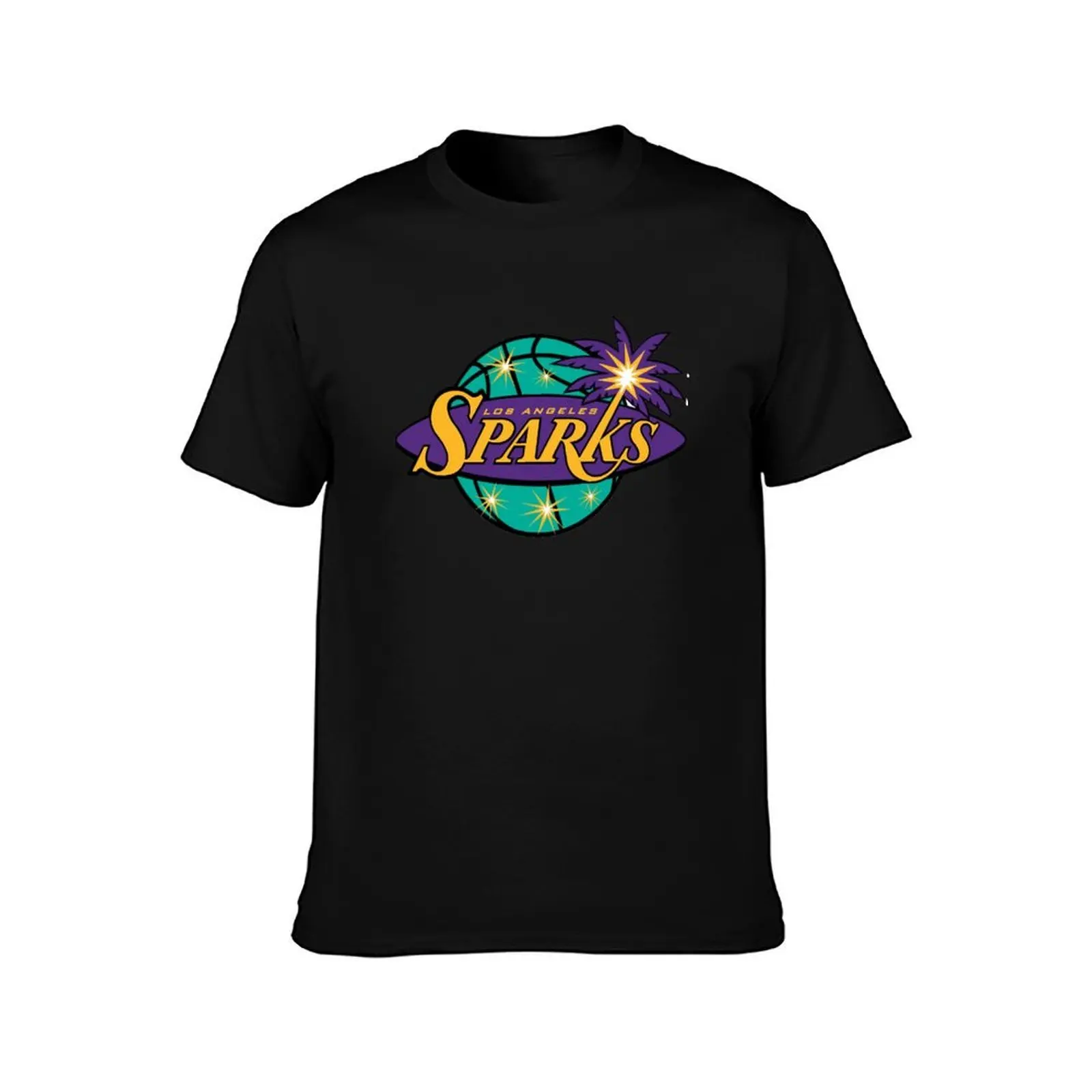 Music Retro Los Angeles SparksFitted Scoop Christmas T-Shirt cotton t shirts man 100% T-Shirt