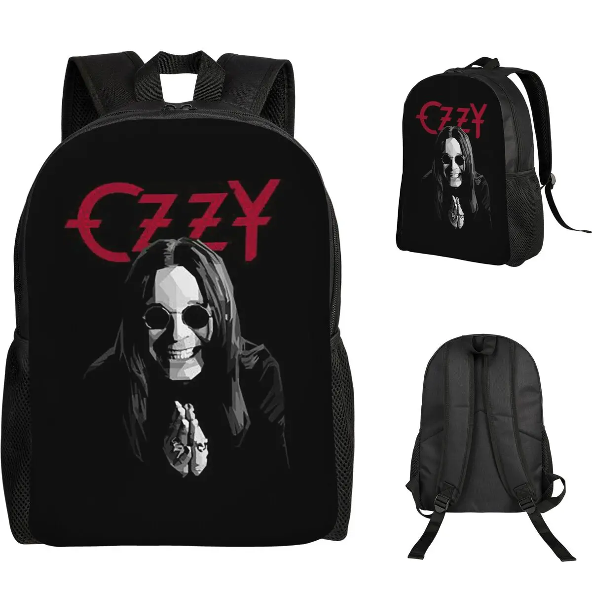 

Рюкзак Ozzy Osbourne, британский певец хэви-метал рок-музыки, школьный рюкзак для мальчиков и девочек, сумка для книг, школьная сумка, сумки через плечо для компьютера