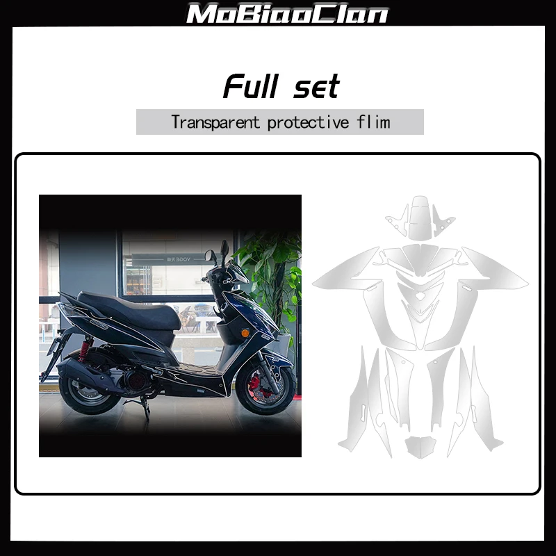 For KYMCO Racing150 RACING 150 racing150 2022 2023 Invisible Car Film Transparent Body Protection Film Stickers Modified Accesso