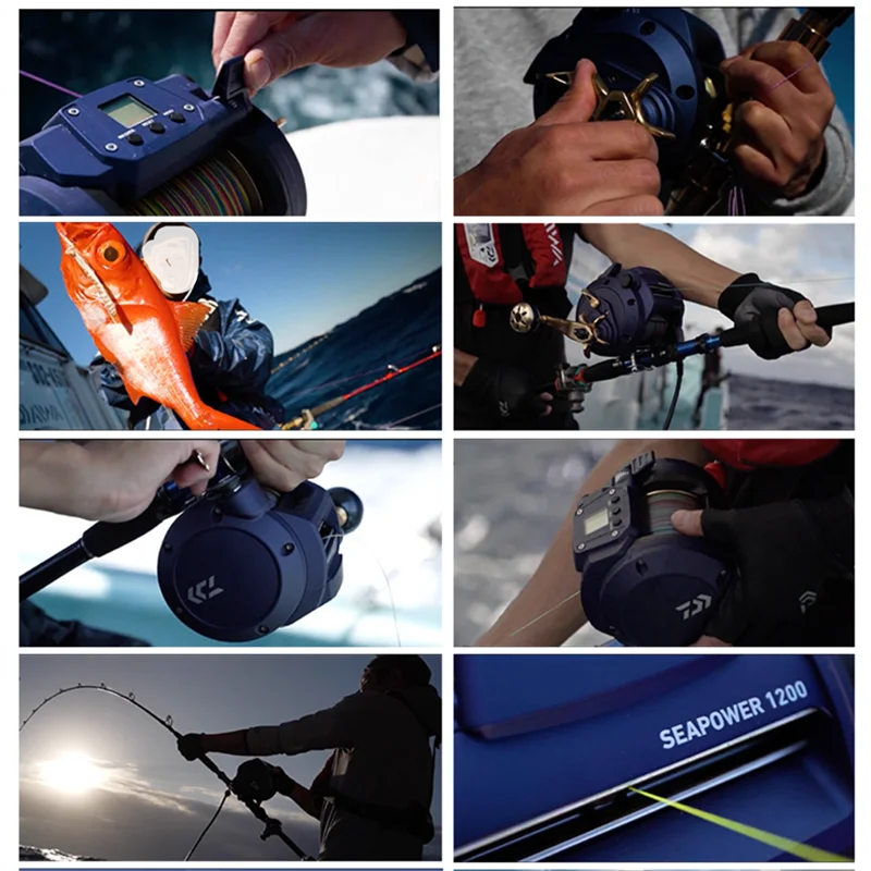 

2025 hot sale New DAWA Seapower 800/1200 Electric Reel Fishing Tuna Electric Fishing Reel Saltwater Electric Reel Big Game Fish