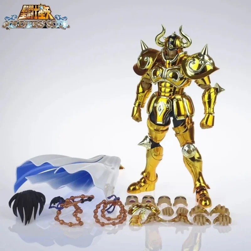 In Stock S-Temple Metal Club Ex Taurus Aldebaran Saint Seiya Myth Cloth Gold Action Figure Gift