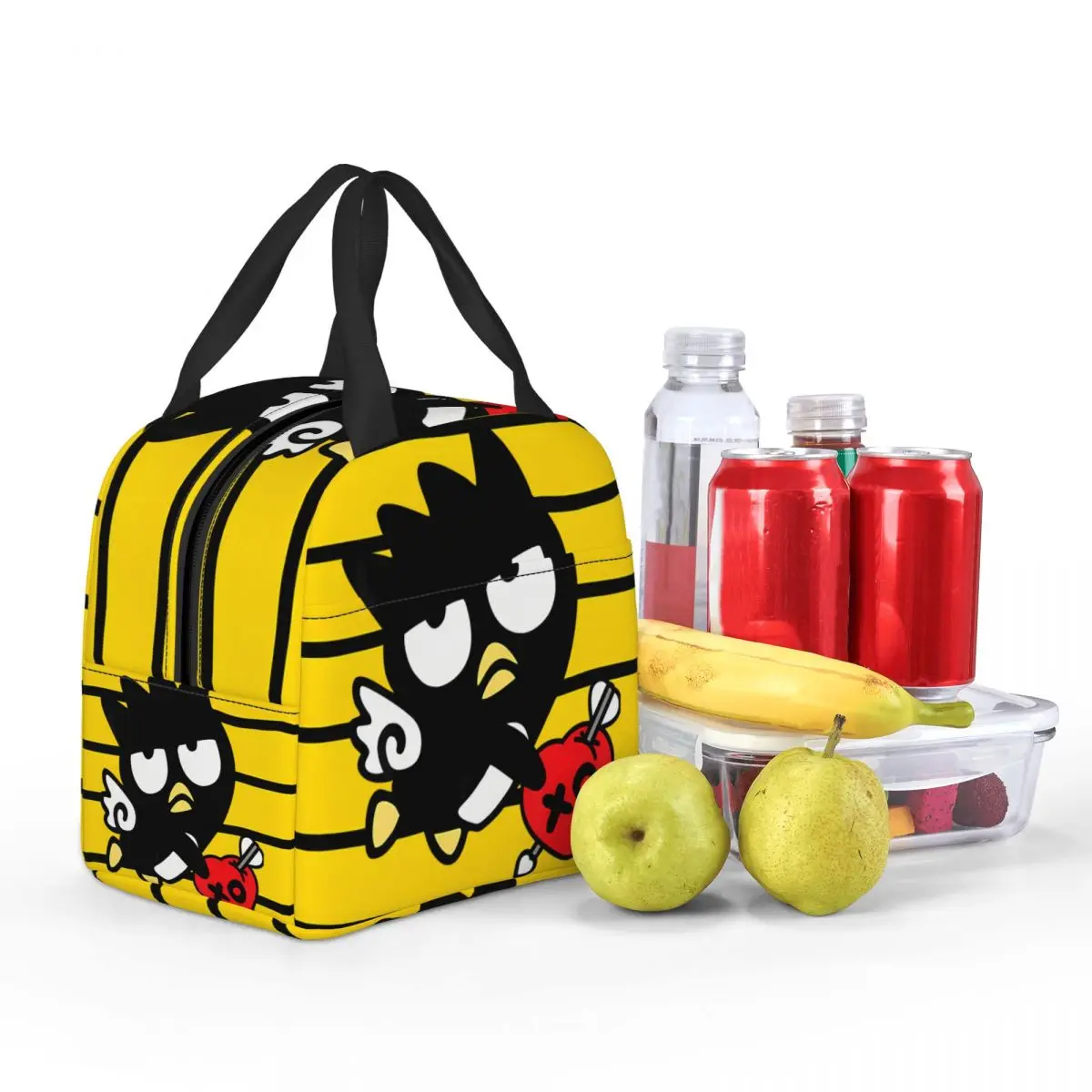 صندوق بينتو للسفر سانريو للمراهق ، حقيبة يد بسعة كبيرة ، Badtz Maru ، تصميم جديد