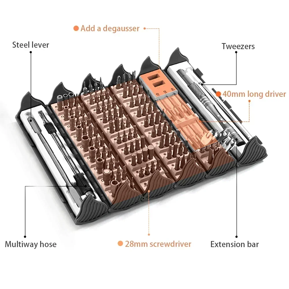 Screwdriver Hard Pcs/set Manual Resistant Precision Bamboo Durable Wear Simple Type Maintenance Set Multifunctional New 126 Tool