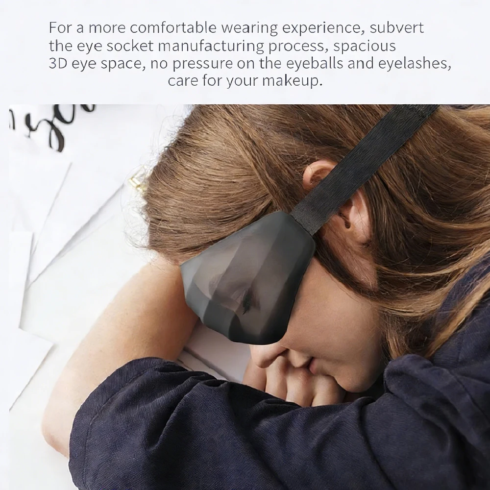 1PCS Sleep Mask, Women Men 3D Blocking Lights Sleeping Mask Pressure Relief Night Sleep Eye Mask with Adjustable Strap