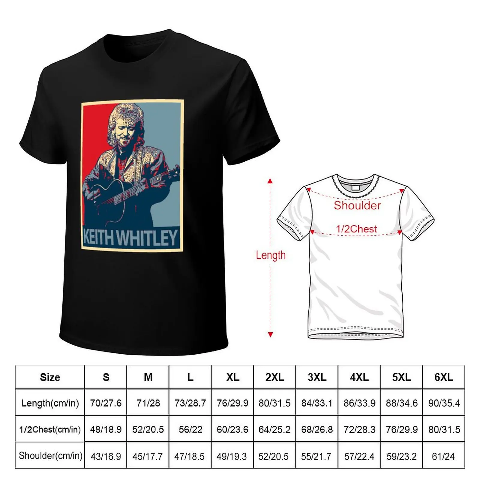 Keith Whitley T-Shirt Lightweight Basic Short Sleeve Shirt