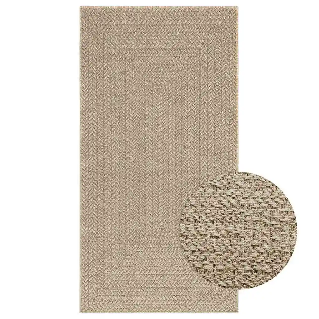 Carpet appearance jute interior exterior beige 80x150cm