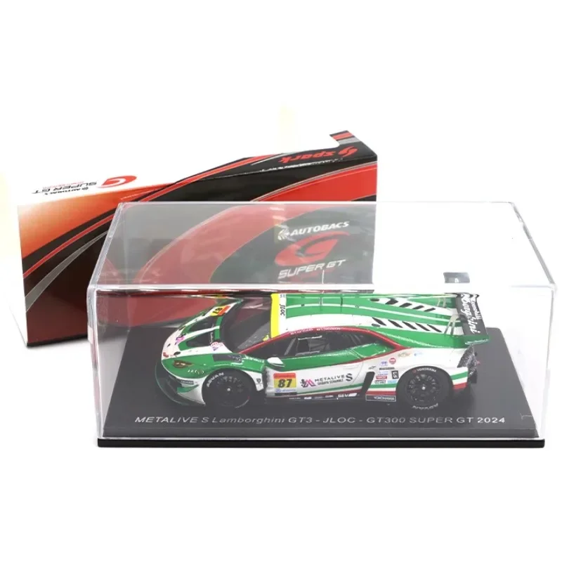 Spark 1/43 Lamborghini GT3 GT300 SUPER GT 2024 resin model, children's collection of decorative toys, holiday gifts for friends.