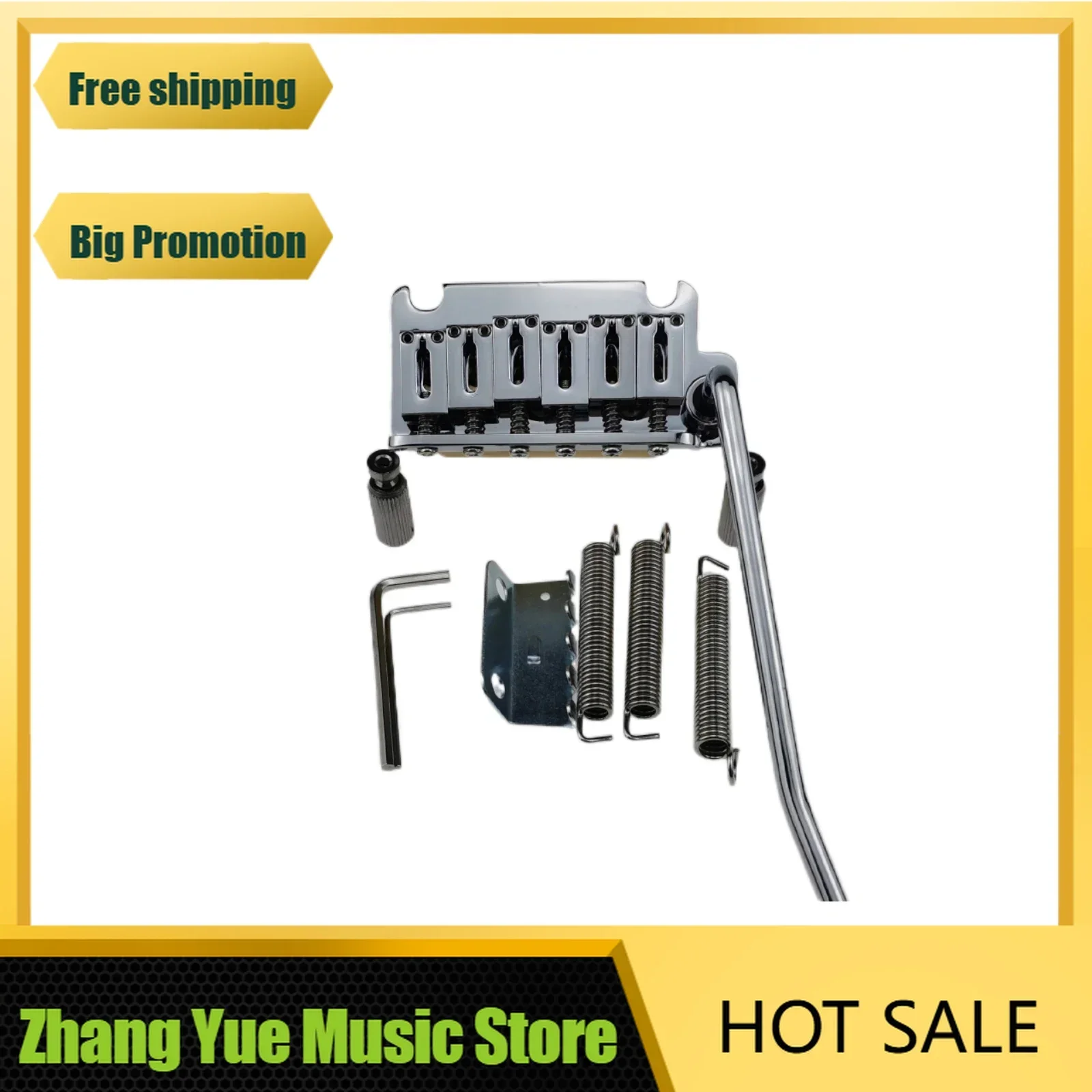 q-x-music-store-guitar-105mm-52mm-guitar-bridge-2-point-single-rock-tremolo-bridge-system-brass-material