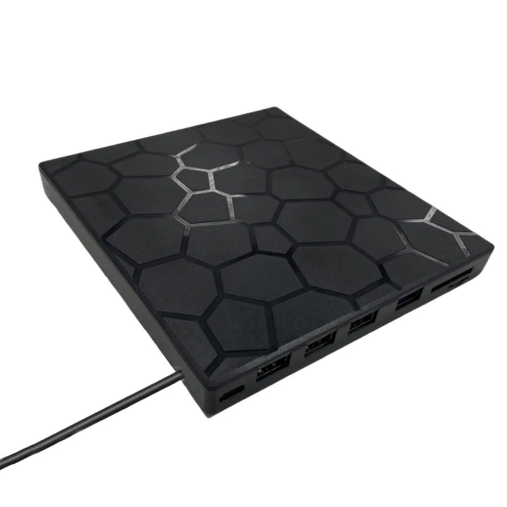 7-in-1 For-USB 3.0 Type-C External DVD RW CD Player Optical Drives DVD Burner Recorder Reader Drive For Laptop Desktop Noteboo