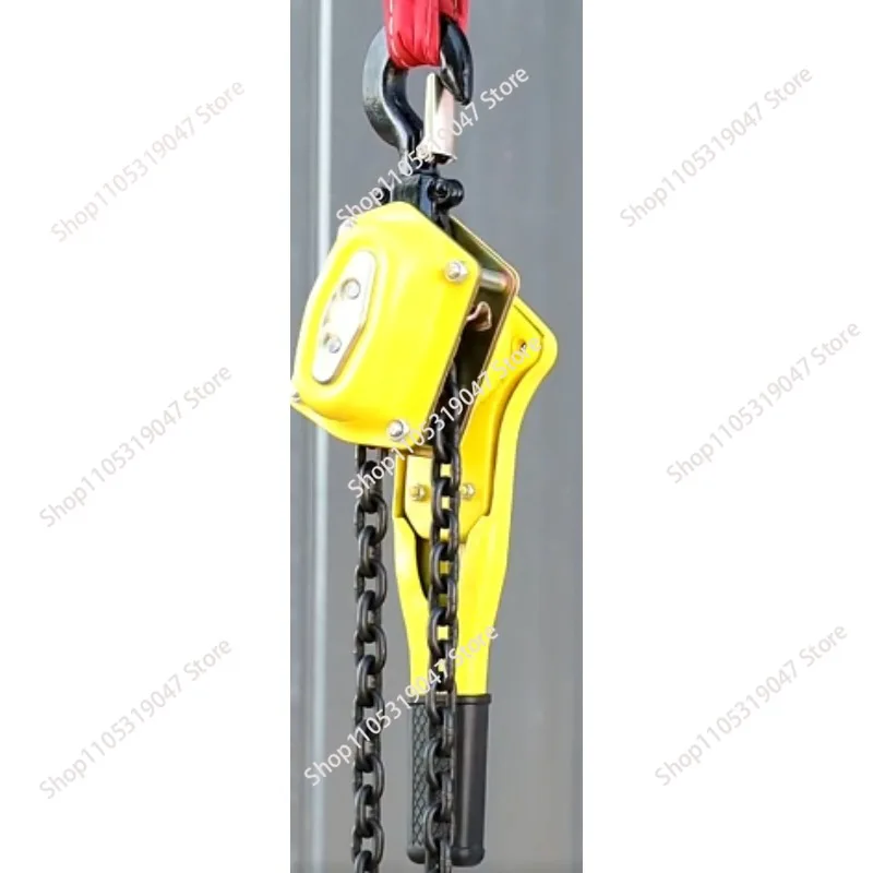 0.75T/1T Pulling Wrench Hoist Manganese Steel Hook Hand Chain Hoist Portable Lever Block Inverted Chain Hoist Tightener