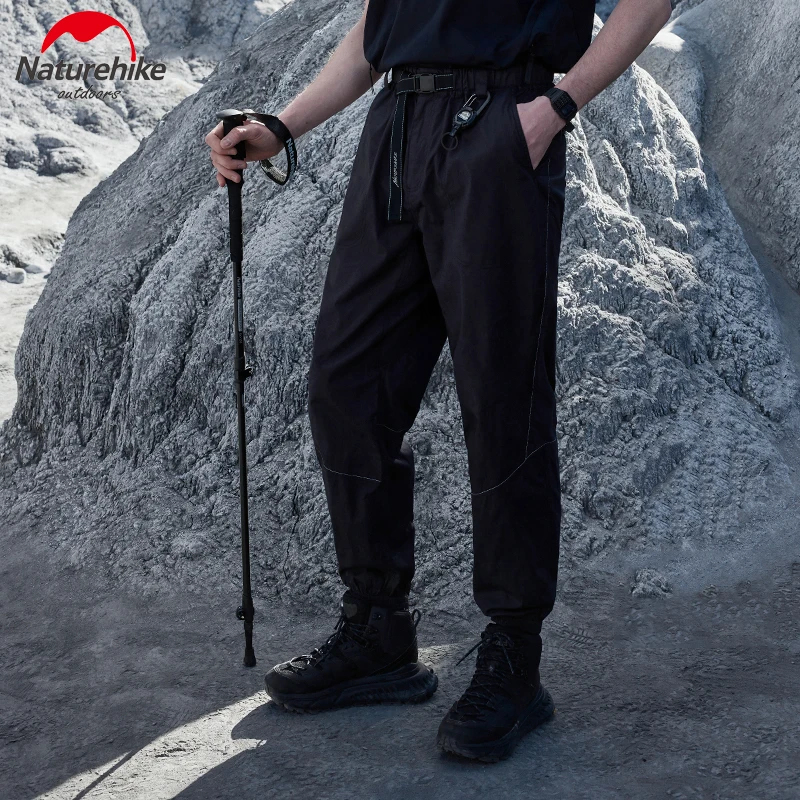 Naturehike Men Hiking Pants Camping Trousers Outdoor Straight Pants Men's Spring Loose Buckle Belt Design Functional Trousers