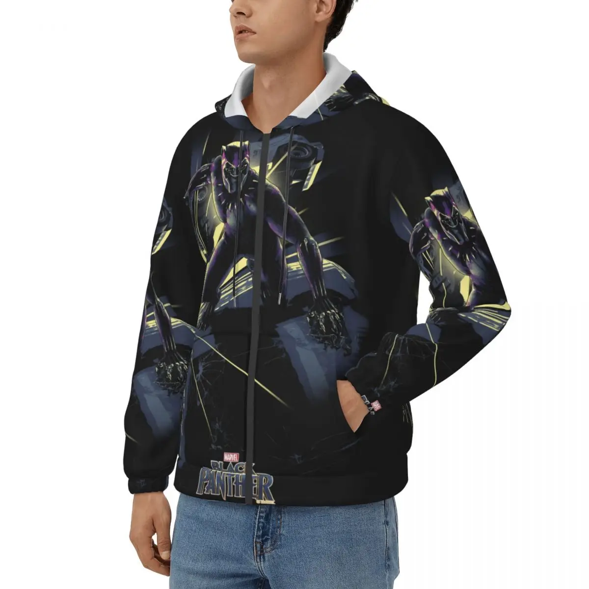 Elegant Men's Hoodie Black Panther  Funny Hoodies Gift Idea Clothing