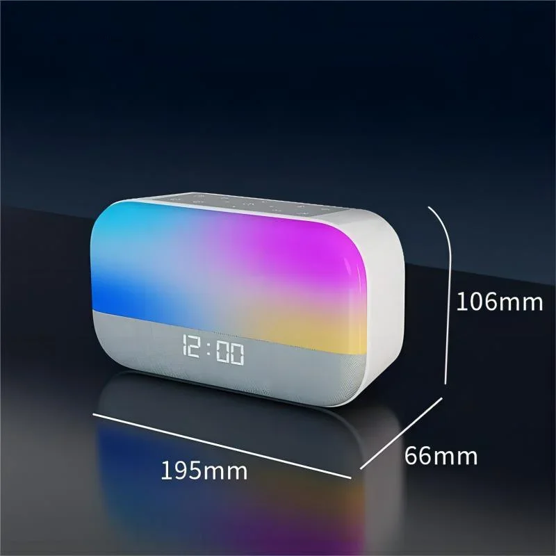 AKIMID LED White Noise Smart Sleeping Lamp Voice Control Dazzling Colorful Light Bluetooth Speaker Ambient Light for Bedroom