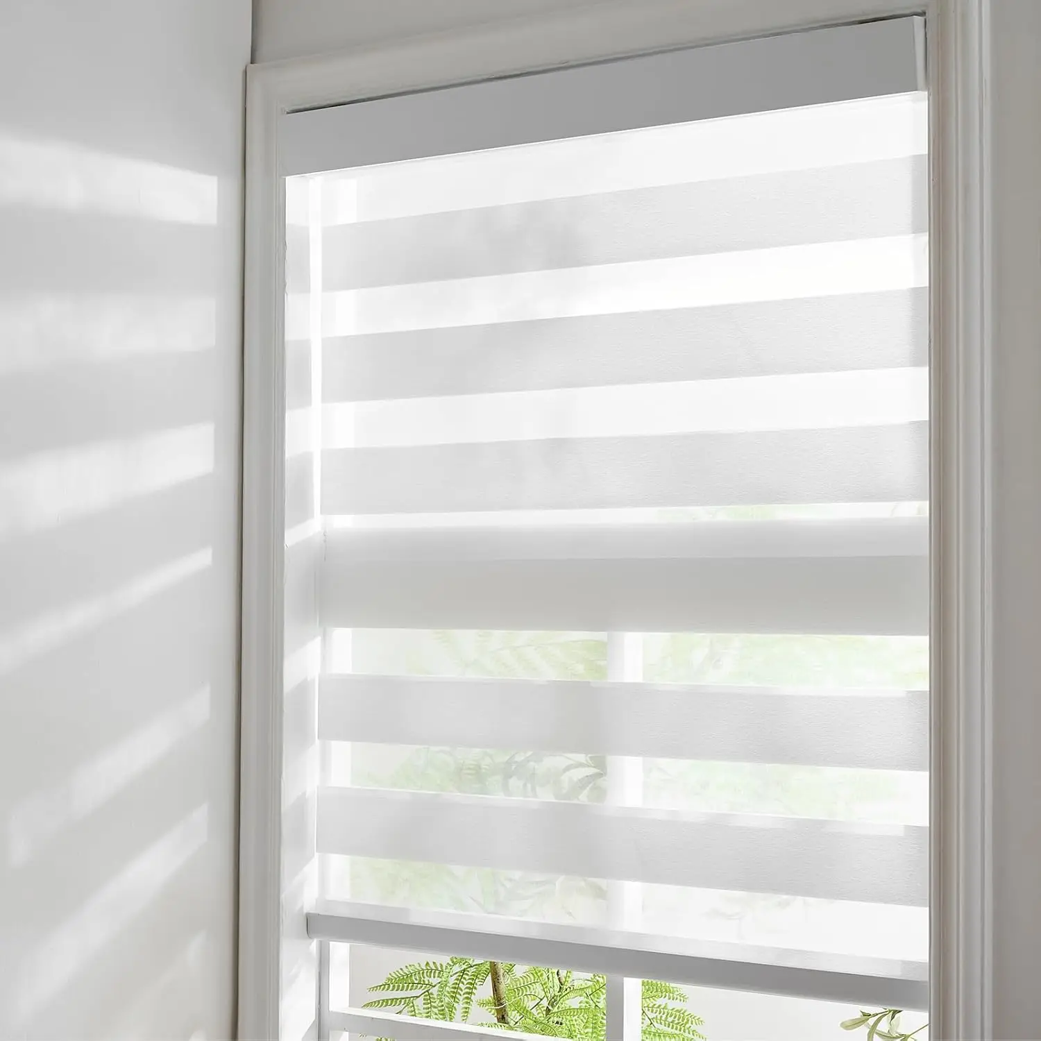 Cheaper Price Hot Sale Europe Market Manual  Cordless Spring Zebra Blinds For Windows