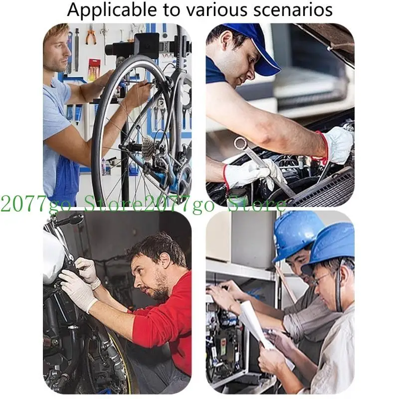 Y1UD Lightweight Double Head Wrench Spanner for Tight Workspaces Rustresistant Finish Small Spaces and Repair Needs