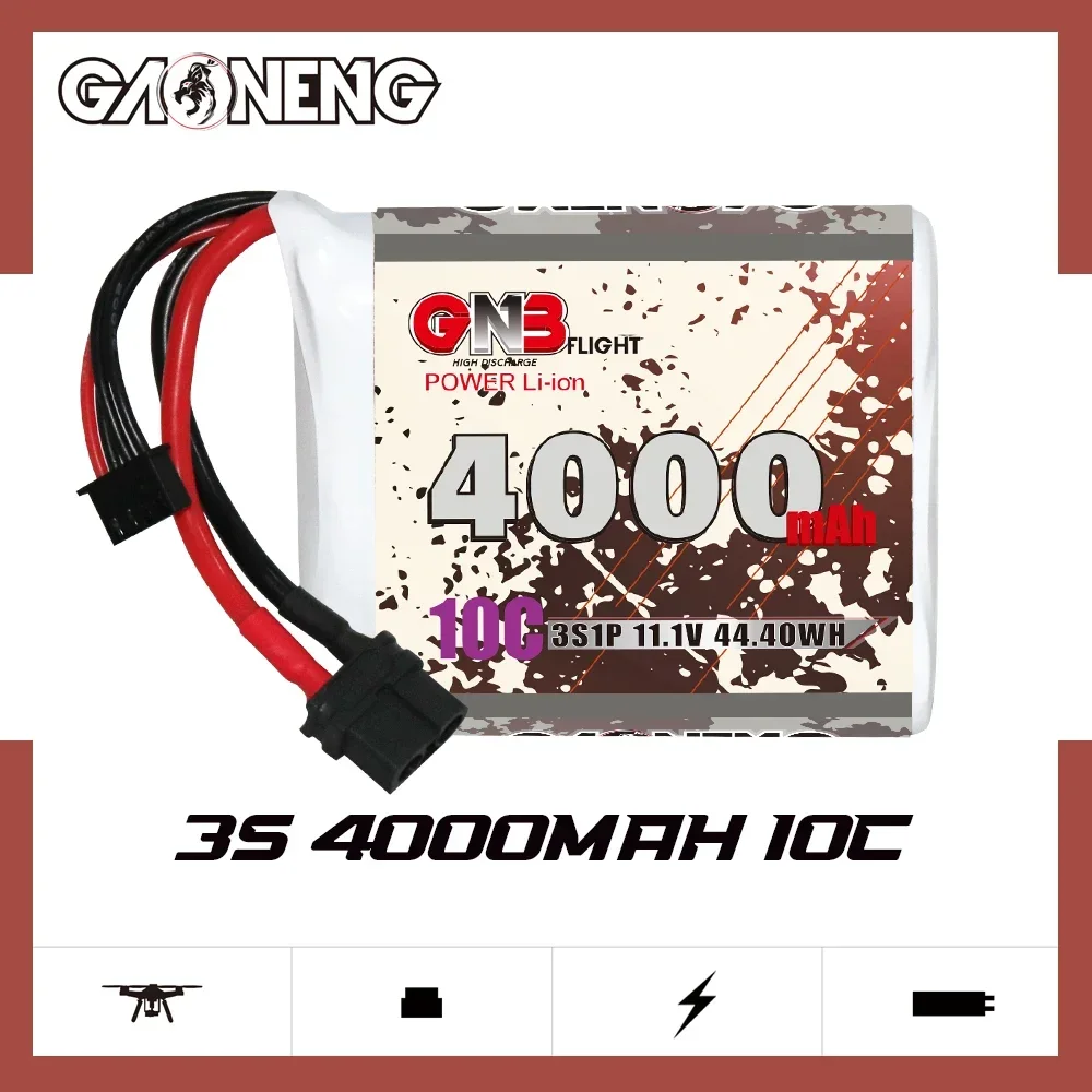 GAONENG GNB 4000mAh 3S 10C 20C 11.1V XT60 21700 Li-ion Battery 7 inch 300mm to 380mm FPV