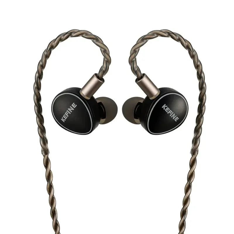 KEFINE Quatio 2DD+2BA Hybrid Driver Hifi Wired IEM Earphones with CNC Metal  Housing & Detachable 0.78 2pin 3.5mm Cable