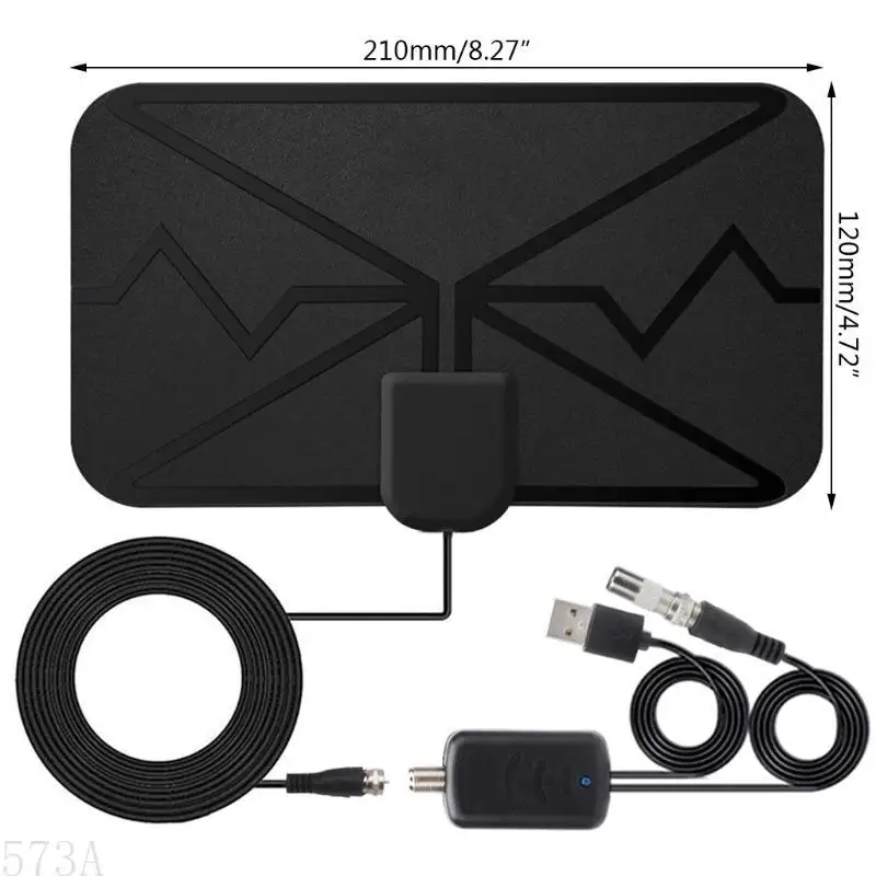 573A 75 Ом импеданс 4K ТВ -антенна с усилителем сигнала усилителя телевизионной антенной антенны Antenna Легко