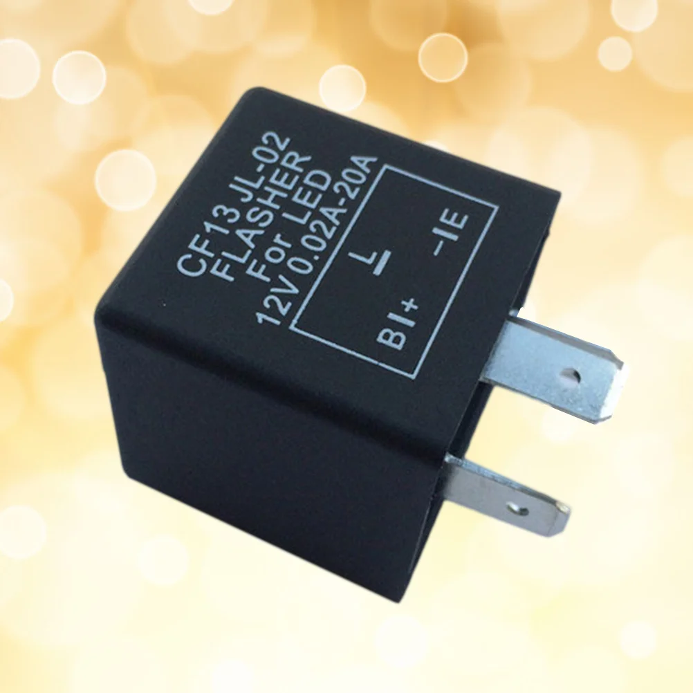 

3-Pin Adjustable Led Flasher Relay For Car Auto Turn Signal Fix Flashing No Load Resistor Needed Car Supplies Auto