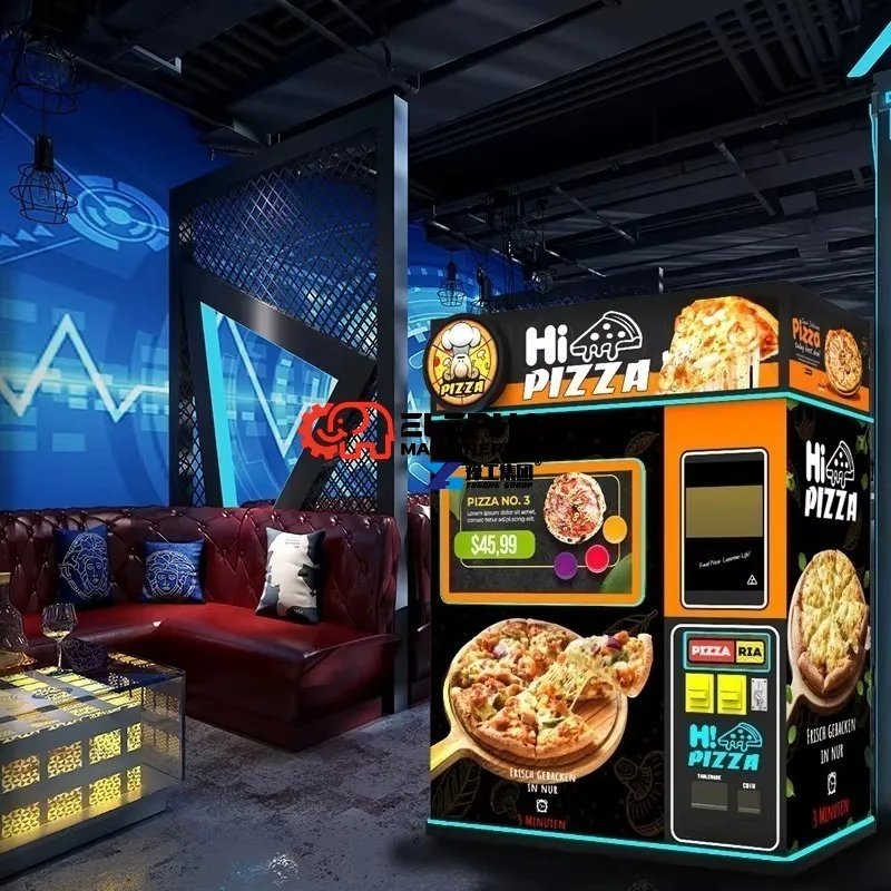 Hot Sale Self Service Automatic Pizza Vending Machine Outdoor Napolitan Rectangular Flour Pizza Vending Machine