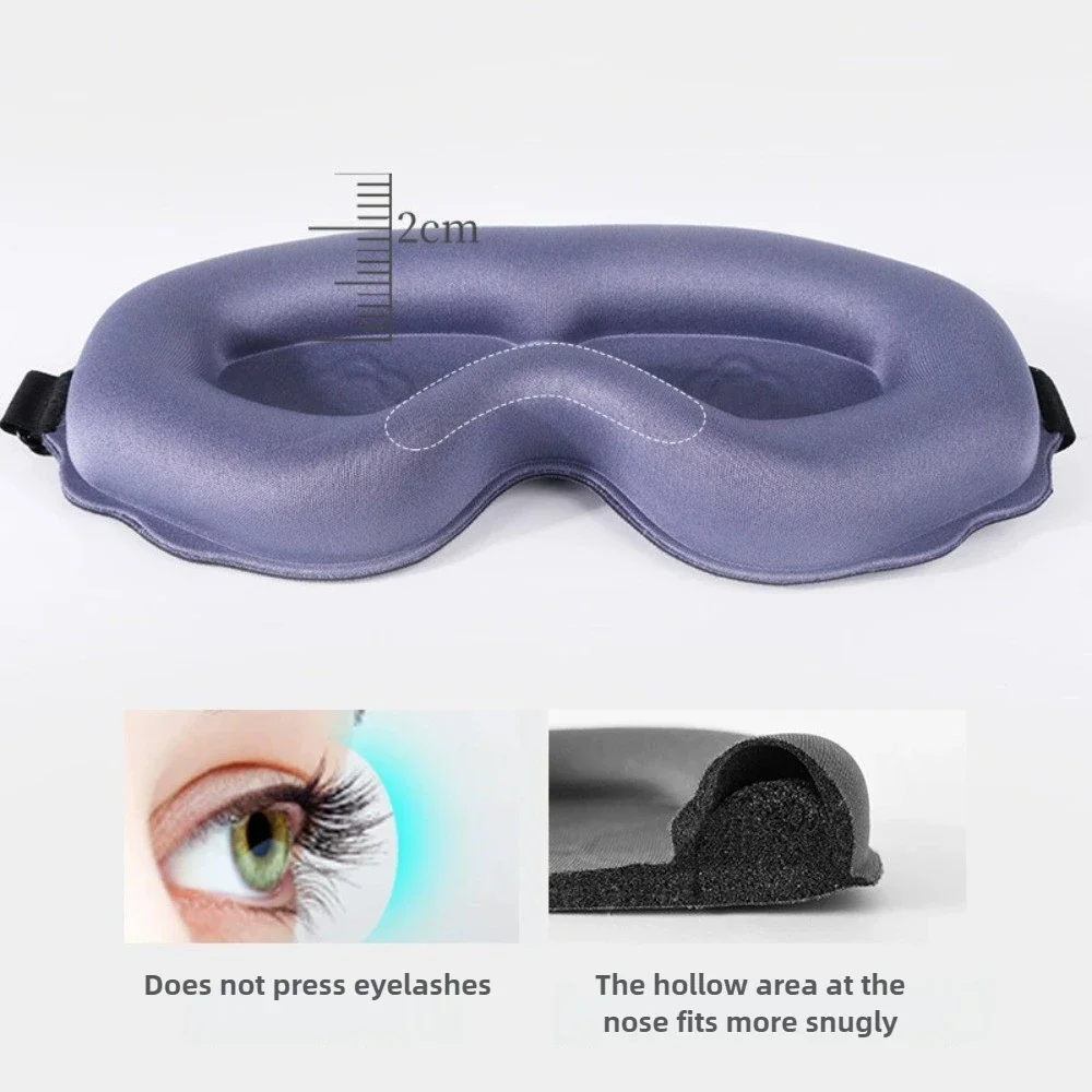 Viagem dormir ajuda 3d máscara de dormir bloquekout luz máscara de sono memória espuma sombra venda sono masker máscara facial eyepatch