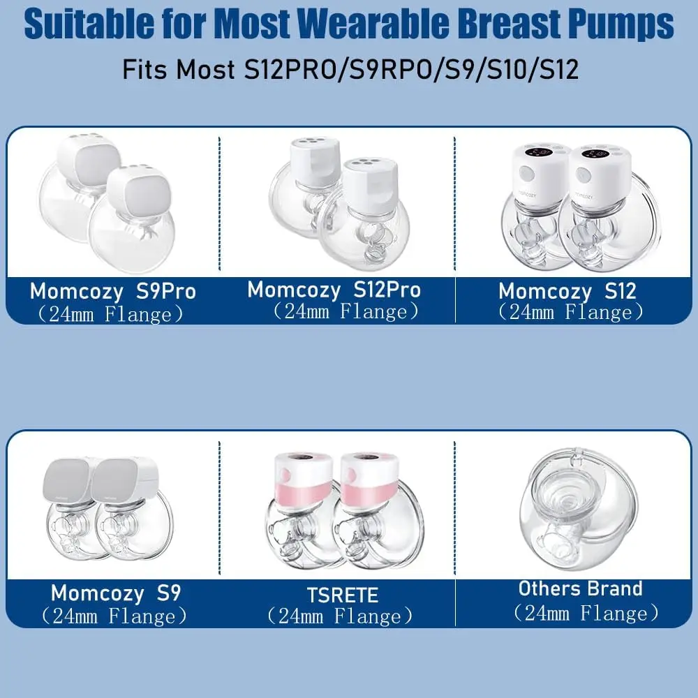 Breast Pumping Accessories Duckbill Valve and Silicone Diaphragm Compatible with Momcozy S12 Pro/S9 Pro/S12/S9 Breast Pump