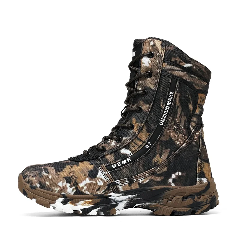 Classic Brand Comfortable High Top Outdoor Hiking Shoe Top Quality Wearable Trekking Sneakers Anti Slip Mountain Climbing Boot