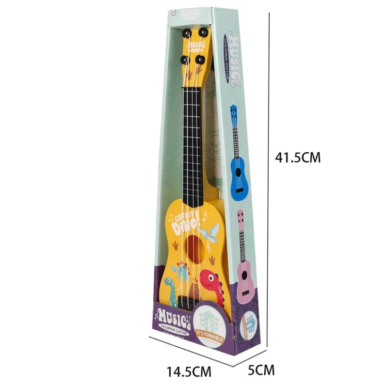 Children Ukulele Musical Toys Montessori Education Instruments 4 Strings Small Guitar Music Toy Musician Learning Gift