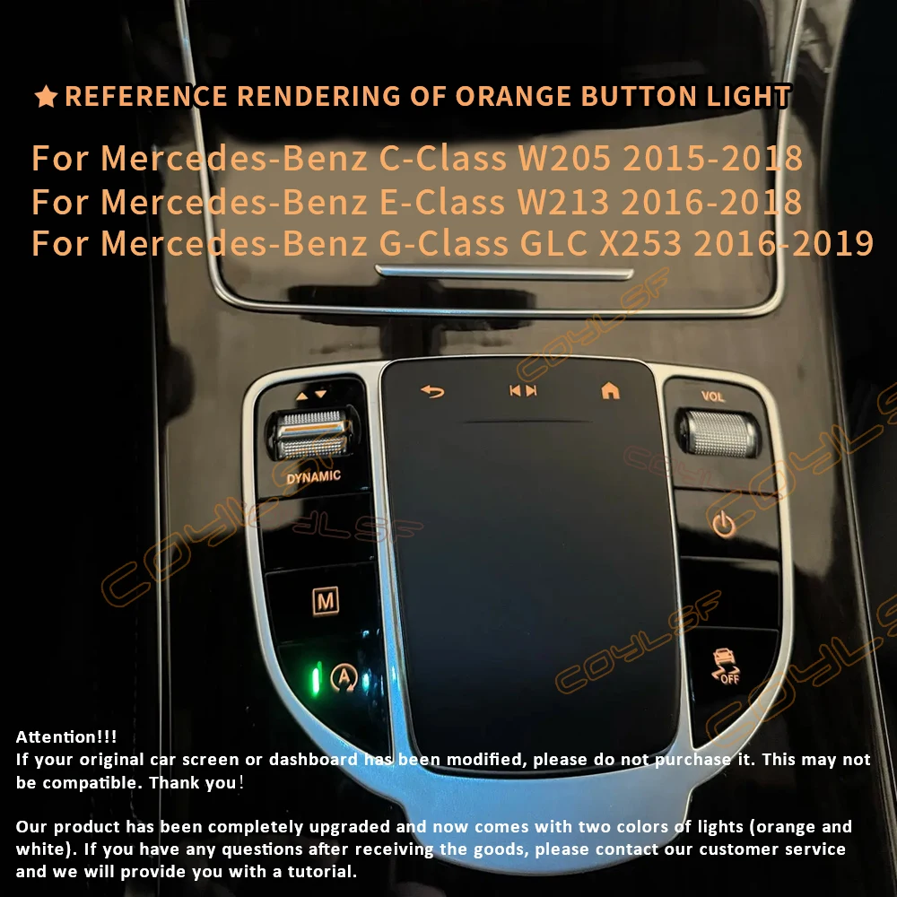 

W205 Old To New original car central control knob joystick touch mouse multimedia buttons For Mercedes Benz C GLC W213 G-Class