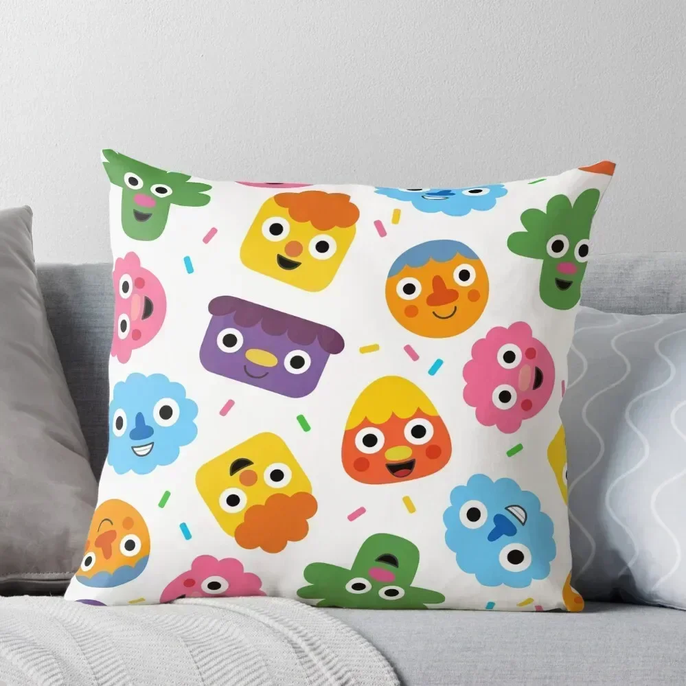 

Noodle & Pals Pattern 01 Throw Pillow luxury home accessories Decorative Cover For Living Room Decorative Sofa Cushion pillow